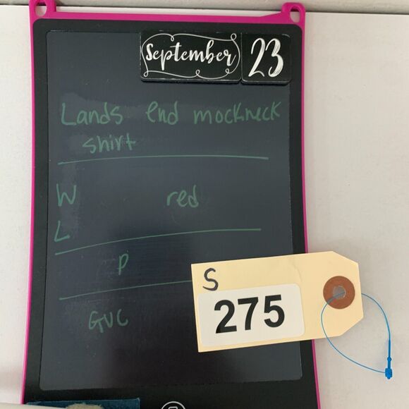 Lands End Mock Neck Shirt Womens L Large Red Solid Long Sleeve Pullover Cotton - Picture 11 of 12